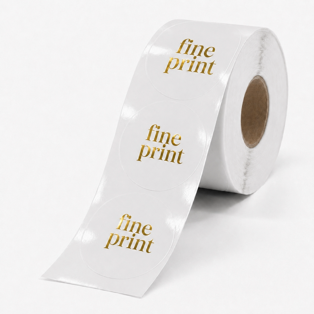 Adesivo com Hotstamp