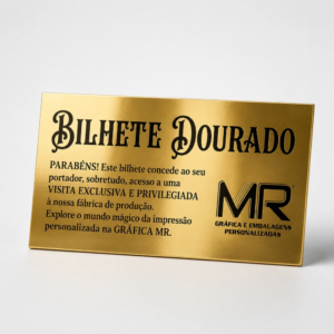 Cartão de Visita Metalizado 9x5cm