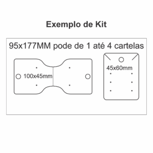 Kit de Cartelas Personalizadas 9,5×17,7 cm